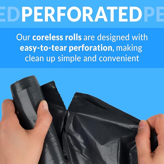 Reli. 13 Gallon Trash Bags | 1000 Bags | Black | Tall Kitchen | Strong | Garbage