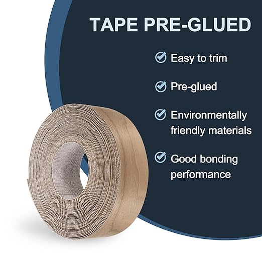 PATIKIL Walnut Edge Banding, 2 in x 49.2 ft Wood Veneer Tape, Pre-glued Flexible