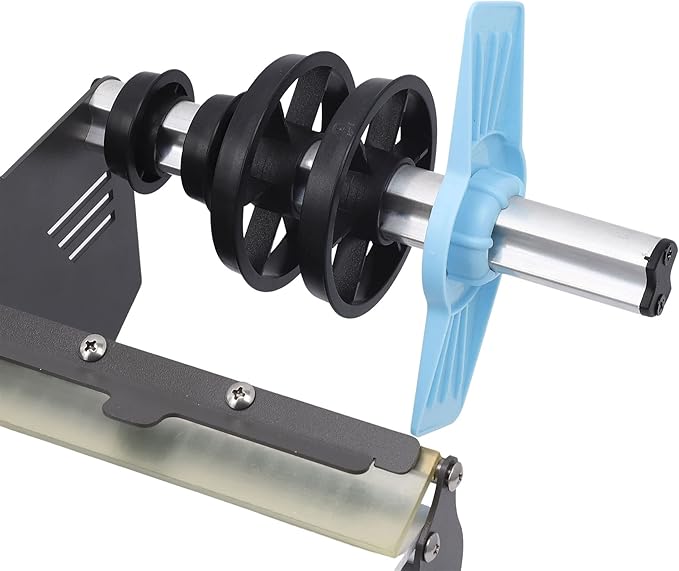 U.S. Solid Automatic Label Dispenser for Rolls and Fanfold Labels - Translucent and Opaque - Adjustable Speed - Core Sizes 1", 1.5", 3" - Width 0.2-7 in - Length 0.2 in-∞