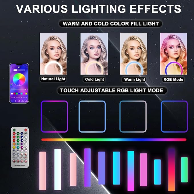 Photo Booth Machine 15.6 inch Selfie Portable Touch Screen Photobooth with RGB Light,Mirror Photo Booth with Flight Case for Wedding Party Events (Machine+Camera+Mini Printer)
