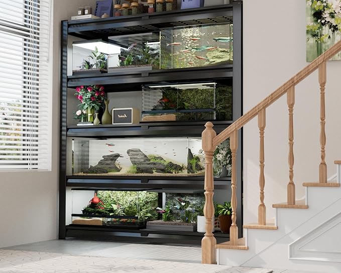 PrimeZone 72" H Heavy Duty Garage Shelving 2500 LBS 5 Tier Heavy Duty Storage Shelves Adjustable Industrial Metal Wire Shelf Unit for Garage,Basement,Pantry,Warehouse,Commercial,48" W X 24" D X 72" H