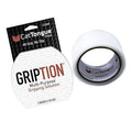 CATTONGUE GRIPS Non-Abrasive Grip Tape Wrap - 2” Thick Heavy-Duty, Waterproof Anti-Slip Tape for Wrapping Tools, Bats, Gym Equipment - Indoor & Outdoor Anti-Slip Solution (Clear, 10ft)