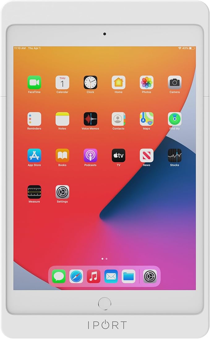IPORT Connect PRO Complete WallStation System - Includes 10.2 iPad case Compatible with 9th, 8th, and 7th Generation iPads (White) + WallStation (White)