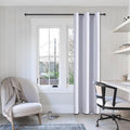 ChrisDowa Blackout Curtains 78 inches Long for Bedroom - Grommet Thermal Insulated Room Darkening Curtains for Living Room (1 Panel, Greyish White, 42 x 78 Inch)
