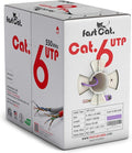 fast Cat. Cat6 Ethernet Cable 1000ft - 23 AWG, CMR, Insulated Solid Bare Copper Wire Internet Cable with Noise Reducing Cross Separator - 550MHZ / 10 Gigabit Speed UTP LAN Cable 1000 ft - CMR (Purple)
