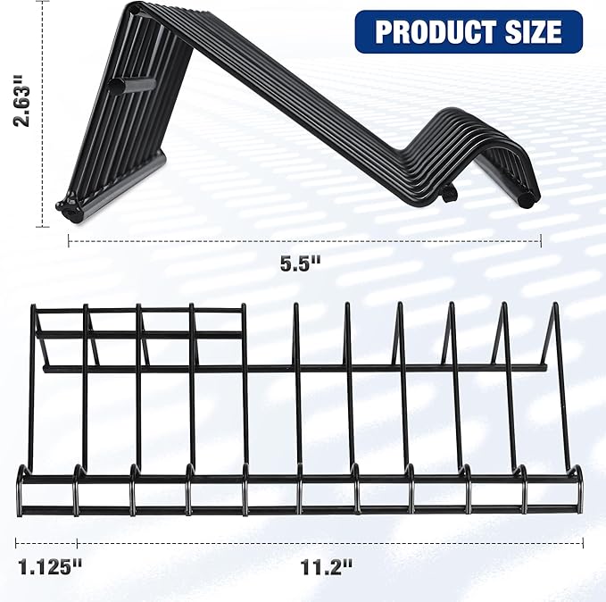 WORKPRO 2-Pack Plier Organizer Rack, Pliers Holder and Cutter Organizers, 20 Slots Tool Drawer Organizer, Plier Rack for Spring-Loaded, Regular and Wide-Handle Pliers (Pliers Not Included)