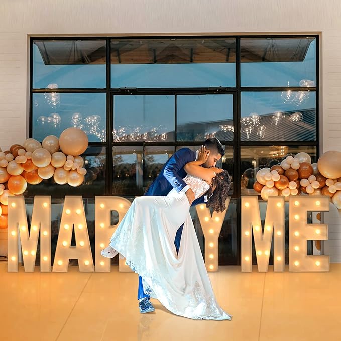 Marquee Letters 3 Feet Tall, 3FT Large Light up Letters X, Big Sign X with Warm White Light for 15th XV Birthday Wedding Proposal Engagement Graduation Party Backdrop Decorations