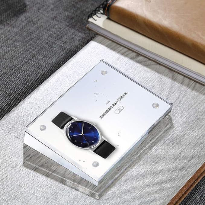Acrylic Label Holder Price Tag Displays Sign Holder Data Card Holder Table Top Sign Stand (100*70mm/3.94x2.76 inches)