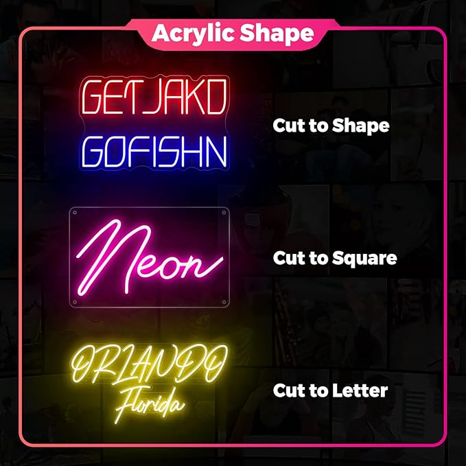 Custom Neon Sign, Custom LED Neon Sign Customizable for Wedding Bar Salon Beauty Business Light Up Name Sign, Personalized Neon Light Suitable for Events Birthday Gifts Decorations