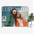 Custom Tension Fabric Display with Stand 7.5 x 15 FT Pop Up Display Trade Show Backdrop Large Portable Tradeshow Booth Display Banner for Business,Campuses, Weddings, Corporate