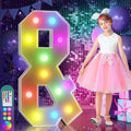 imprsv 4FT Colorful Marquee Letters &, 18 Colors Large Light up Letters Alphabet Sign with Remote, Large Marry Me Sign, Birthday Party Decorations Anniversary Wedding Decoration