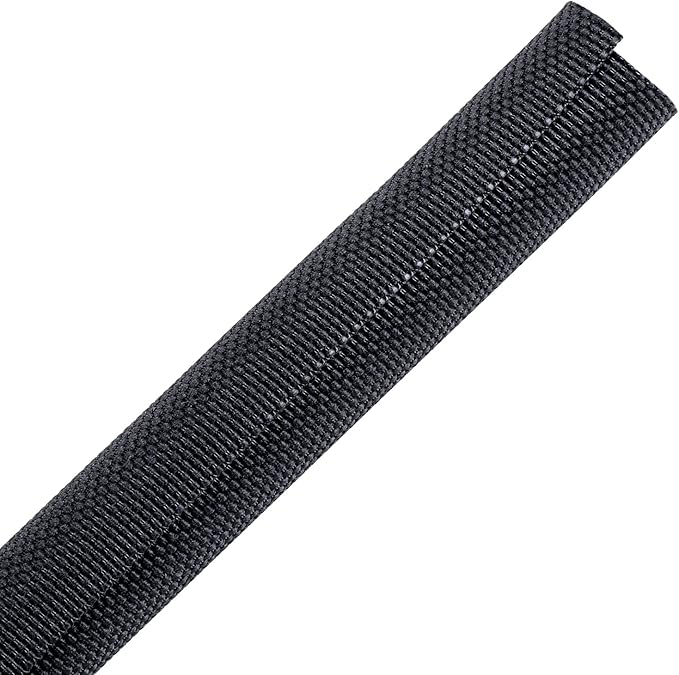 Braided Wire Loom Mesh Woven Flexible Split Sleeving Black Cord Tube for Car/Electronics Cable Wiring Harness Protection Cover (1/2" - 36 Feet)