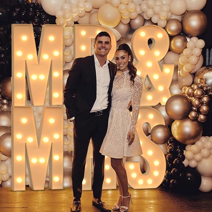 Marquee Letters 4 Feet Tall, 4FT Large Light up Letters L, Big Sign L with Warm White Light for Birthday Wedding Proposal Engagement Graduation Party Backdrop Decorations