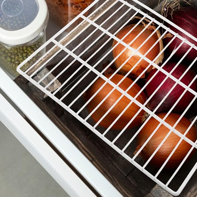PRETYZOOM Commercial Freezer Divider Wire Shelf Panel 17X12 Inch Iron Mesh Organizer for Refrigerator and Freezer Storage in Retail and Home Use