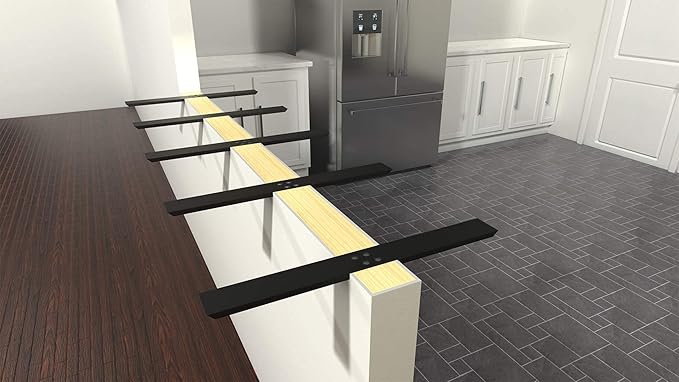 Solid Heavy Duty Flat Wall Counter Top Support Bracket, 1 Count, 10 inch, DIY Projects, Made with American Steel by The Original Granite Bracket