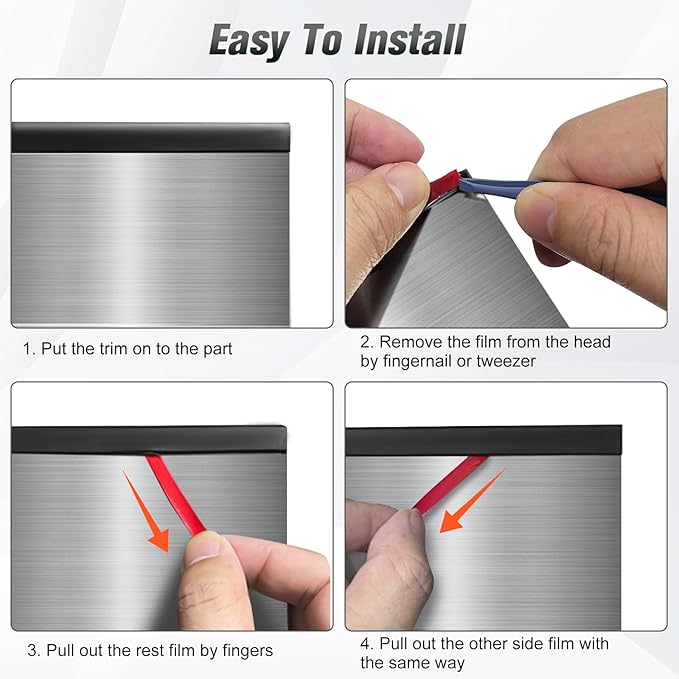 Rubber Edge Trim, Self Adhesive 1/16" U Channel Edge Trim, Fit from 0 to 5/65", Sharp Edge Protector for Sheet Metal Parts, Car Doors, Length 100Ft, Black Color