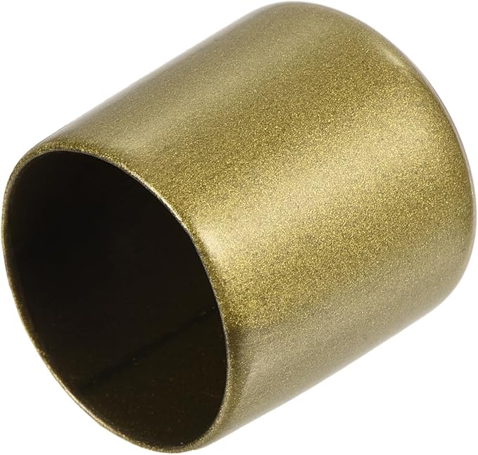 uxcell 20pcs Rubber End Caps 27mm ID Vinyl Round Tube Bolt Cap Cover Thread Protectors Gold