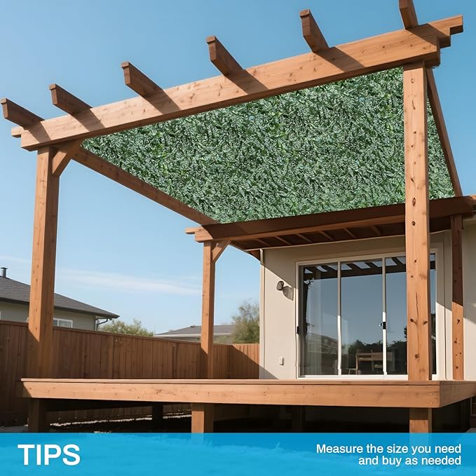 Patio Paradise 6'x2'-1Pc Faux Ivy Fence Privacy Screen Artificial Greenery Wall Backdrop,Fake Grass Wall Panels for Outside Apartment Balcony,Vine Leaf Decor for Outdoor Patio Chain Link