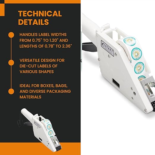 START International - LAP65-30 - Label Dispenser - Manual Label Applicator - Handheld Die Cut Small Labels Tool - 0.75-1.20 Inch - Narrow Width