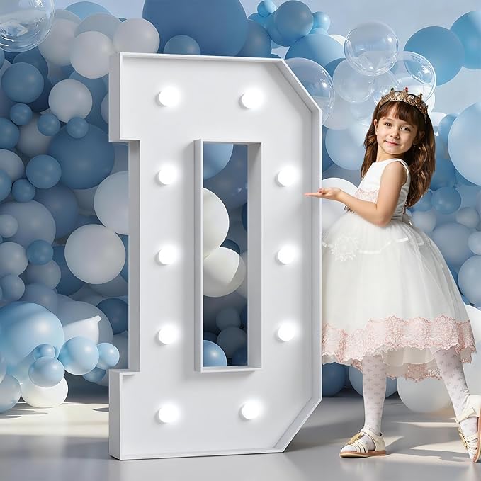 Marquee Letters 4 Feet Tall Large Light Up Letters Baby Shower Decorations Wedding Engagement Happy birthday White Party Decorations Marry Me Sign Big Cardboard Backdrop D