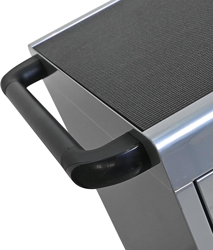 Laptop and Tablet Charging Cart, 32 Unit Device Mobile Charging Station for Chromebook, Tablet, Laptop, with Charging Port Screen Size Up to 16.3", Suitable for Office, Classroom, etc (Silver)