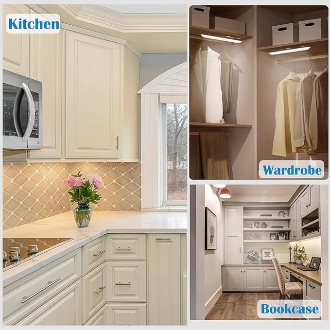 Ansen 12inch 10w 666.7lm Hardwired Under Cabinet Lights, 5CCT 2700K-5000K, CRI 92+, R9 90+, UGR Lower Than 16, LED Dimmable Under Counter Lighting for Kitchen