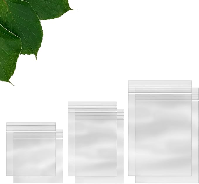 Assorted Resealable Plastic Bags 600 Pack — Clear Reclosable Variety Pack (2 x 2, 2 x 3, 3 x 4 Inch) with Zipper Seal for Jewelry, Beads, Small Parts, Crafts