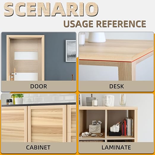 GSCIT Club Maple Wood Veneer, 12 inch x 15ft Wood Edge Banding Pre-glued Flexible, Veneer Tape Banding for Cabinet Repair Furniture Restoration