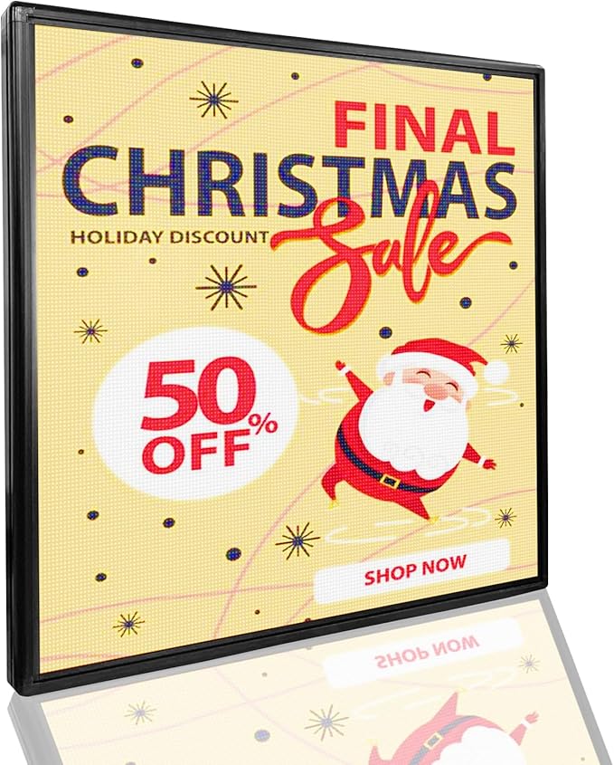 P6 Outdoor Full Color 40'' x 40'' Scrolling LED Display Digital Signage For HD images and HD Video led Sign Electronic Message Board With High Brightness For Store Advertising