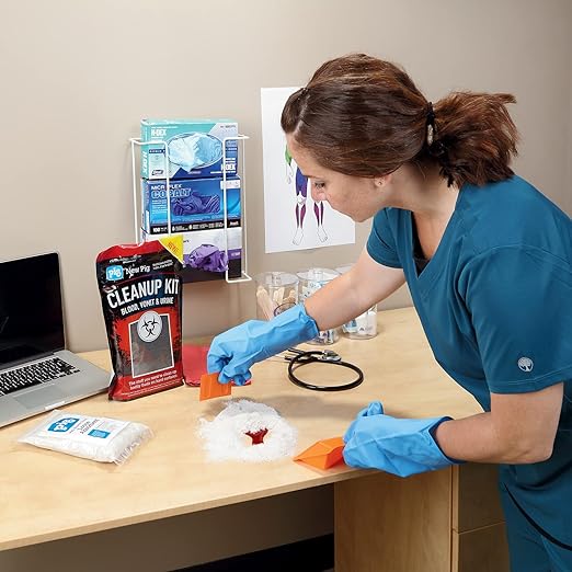 New Pig Bodily Fluid Cleanup Kit | 1-Count | Blood, Urine, and Vomit Cleanup Kit | PM50001