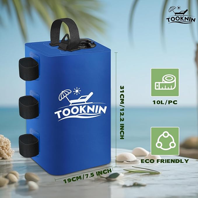 Canopy Tent Weight,88 LBS Canopy Weights Water Bags, Gazebo Weights Heavy Duty Leg Weights for Pop Up Canopies Outdoor Shelter Umbrella Pool Ladder,Set of 4, Blue