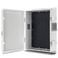 Outdoor Electrical Junction Box, ABS Water Resistant Enclosure with Internal Mounting Panel & Hinged Cover (13" H* 9.2" L* 3.7" W)