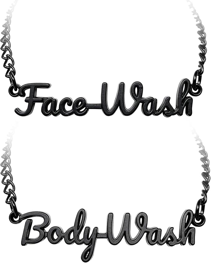Face Wash Body Wash Label Tags Rust Resistant (Face Body Wash Black)