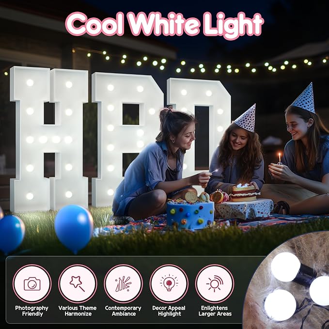 Light Up Letters, Marquee Letters 4 Feet Tall with Cool White Light, Large Letter for Party Graduation Homecoming Wedding Event Decoration, Marry Me Light Up Letter 4ft Marquee Sign Letras Z