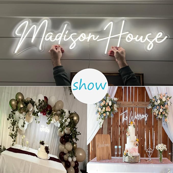 Custom Neon Signs,Personalized LED Decor for Wedding Backdrop, Birthday Party, Anniversary, Game Room & Prom, Easy Install, Perfect Surprise Gifts