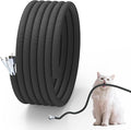 Cord Protector from Pets no Chew, 10FT-1/2inch Cord Managment Cable and Wire Protector from Rabbits, Cats and Other Pets Black