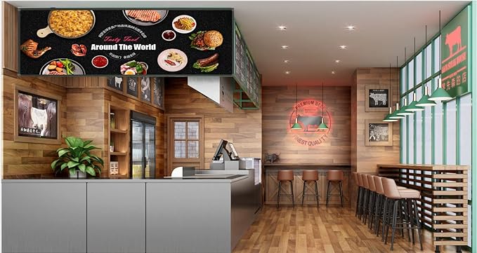 P5 Led Scrolling Signs,Wifi & USB Programmable Advertising Display Board, Customizable Texts/Time/Images/Videos Neon Lights Indoor, Wall Display Message Board for Business