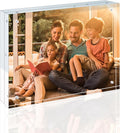 Egofine 8x10 Acrylic Frame, 20mm Thicker Frameless Clear Picture Frame, Double Sided Magnetic Picture Frame, Free Standing Desktop Display