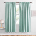 Pony DACNE Aqua Blue Blackout Curtains for Bedroom 72 inch Long, Lights Blocking Rod Pocket Design Thermal Insulated Privacy Curtains Draperies for Guest Room Playroom, W 42 x L 72 inch, 2 Panels