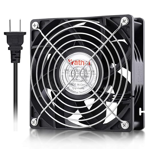 Wathai EC Industrial Case Fan 120mm x 38mm Ball Bearing 116 CFM AC 110V 115V 120V 220V 240V Brushless Cooling Fan 120x120x38mm