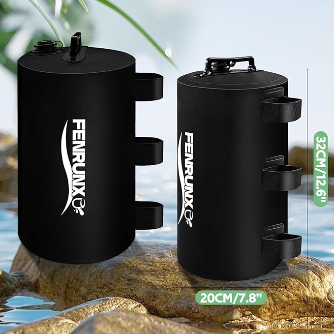 Canopy Water Weight Bag,176 LBS Gazebo Tent Water Weights Set of 8 Leg Weights for Carport, Pop Up Canopy,Tent,Gazebo,Black