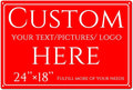 Custom Sign, personalized metal sign，Aluminum Weatherproof Metal Sign Multiple Sizes, Reflective，Customize for Office, Business, Workplace, factories, roads, fields, parks, safety tips(24 * 18 Inch)