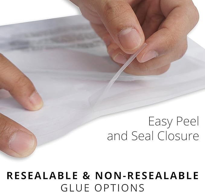 Poly Bags with Suffocation Warning 10x13 - Resealable - 200 Pack - Clear Poly Bags 10x13" - Packaging Bags - T-Shirt Bags - Retail Supply Co