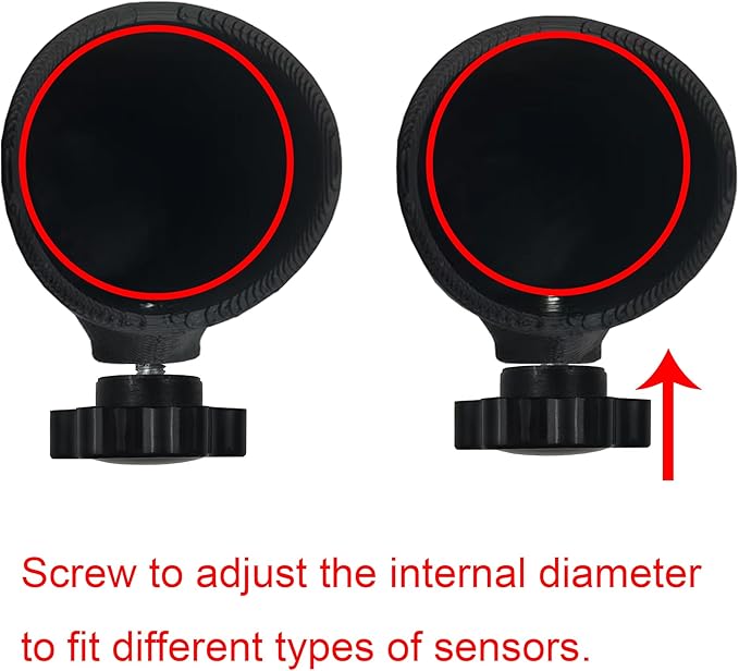Garage Door Sensor Sun Shade Protector, Black, 2pcs