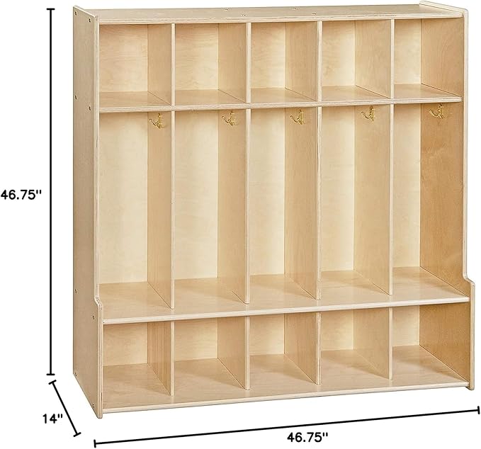 Contender C51000F 5 Section Seat Locker 46.75" W Assembled