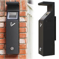 lukar Wall Mounted Trash Receptacle with Lock, Commercial Trash Can Collector Container for Yard, Garden, Office, Restaurant, Hotel, Bar