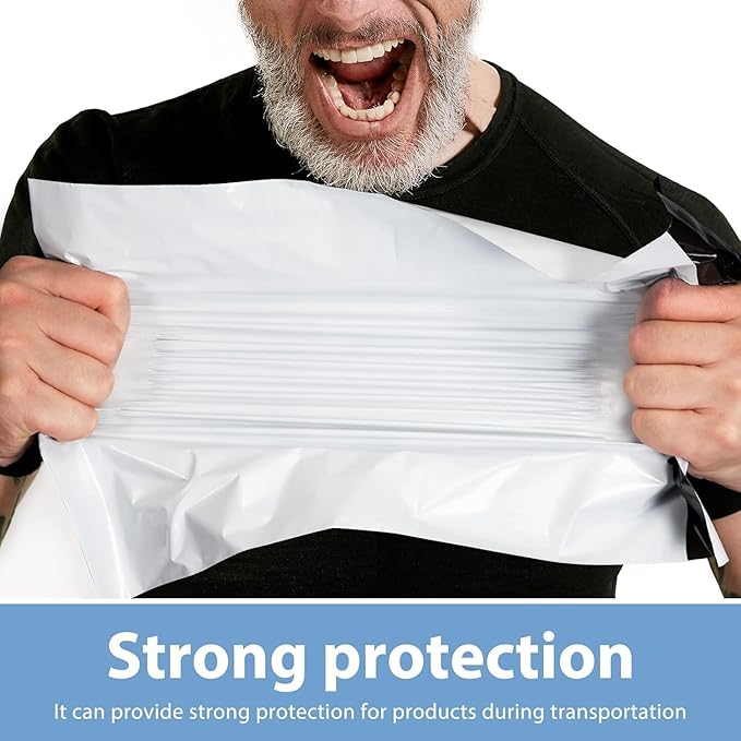 Metronic Poly Mailers 10x13 120000 Pack, Small Shipping Bags for Clothing, Waterproof Mailers Poly Bags, Shipping Envelopes Mailing Bags for Business, Bulk, White