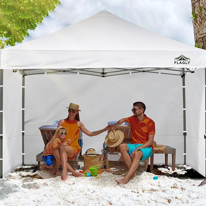 Instant Canopy Sidewalls for 10x10 Pop Up Canopy Tent, 300D Waterproof Material for Outdoor Events, Vendor Booths, and Privacy (Sidewalls Only, Canopy Not Included)(Black, 10x10ft-3pcs)