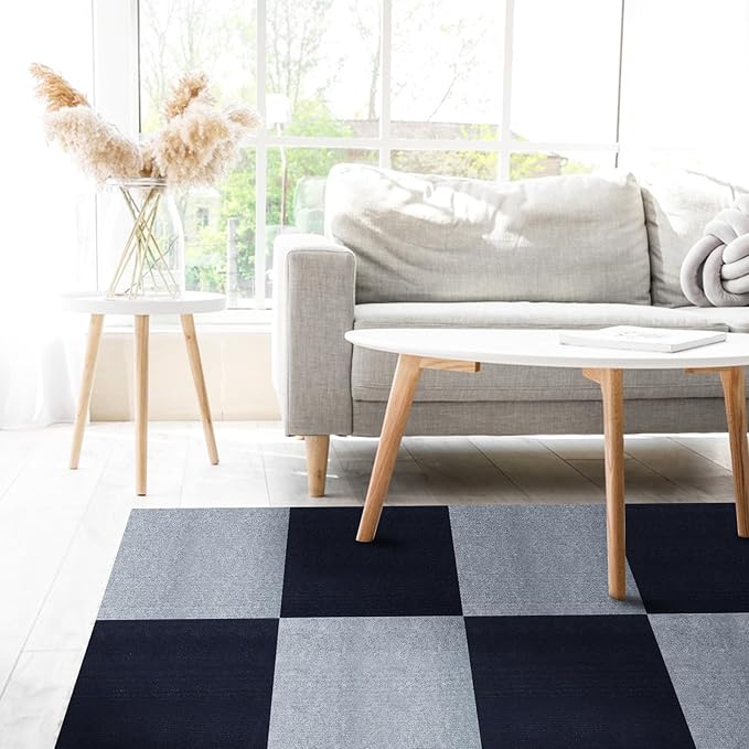 Peel and Stick Carpet Squares 24" x 24", Self Adhesive Non-Slip Carpet Tiles, Peel and Stick Soft Padded Carpet Tiles for Kitchen Bedrooms Indoor Outdoor(10 Tiles/40 sq ft)