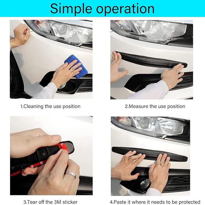8 Packs Anti-Collision Patch Car Bumper Guard Strip Anti-Scratch Bumper Protector Trim Universal Rear Bumper Protector Car Door Edge Guards Car Side Door Edge Guards Protector (Red)